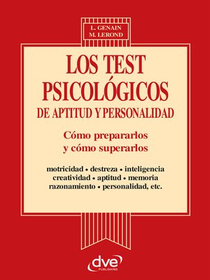 cover image of Los test psicologicos de aptitud y personalidad